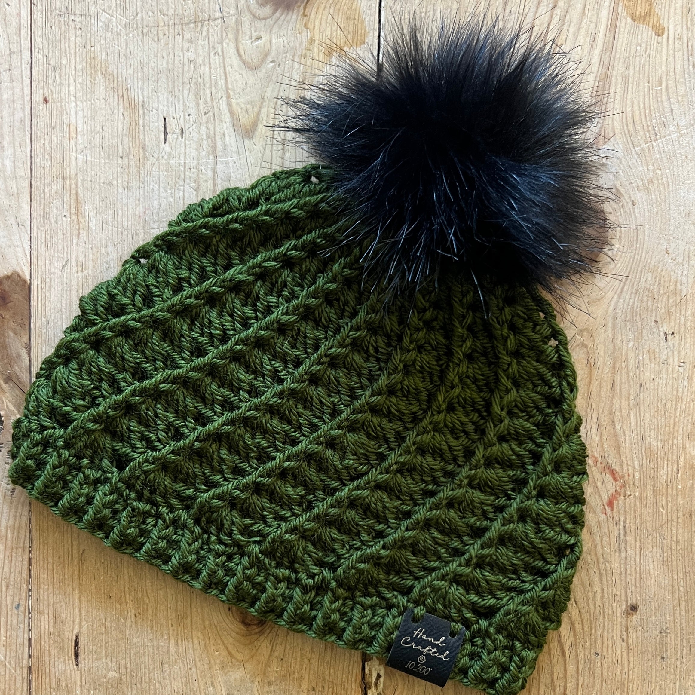 Child's offers Winter Coat and Hat, sized to fit a 3 year old, Crocheted in Emerald Green